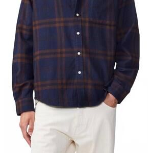 NEW NN07 deon flannel twill shirt in multi check